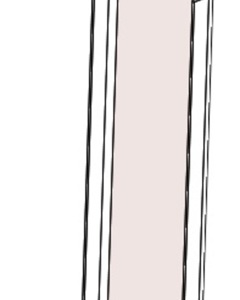 Support cover rectangular piglets 430 sst